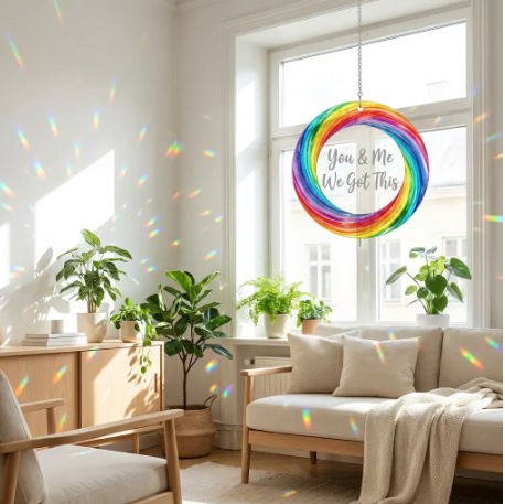 You & Me We Got This — Personalized Window Hanging Suncatcher Ornament
