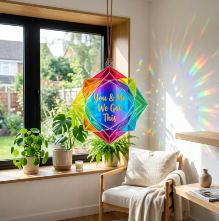 You & Me We Got This — Personalized Window Hanging Suncatcher Ornament